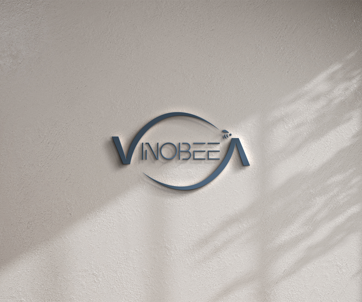 Logo op wand voor klant Inobee